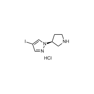 (S)-4-Iodo-1-(pyrrolidin-3-yl)-1H-pyrazole hydrochloride
