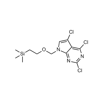 2,4,5-Trichloro-7-((2-(trimethylsilyl)ethoxy)methyl)-7H-pyrrolo[2,3-d]pyrimidine