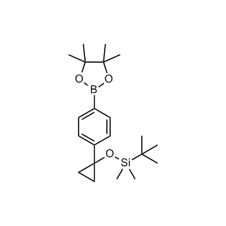 tert-Butyldimethyl(1-(4-(4,4,5,5-tetramethyl-1,3,2-dioxaborolan-2-yl)phenyl)cyclopropoxy)silane