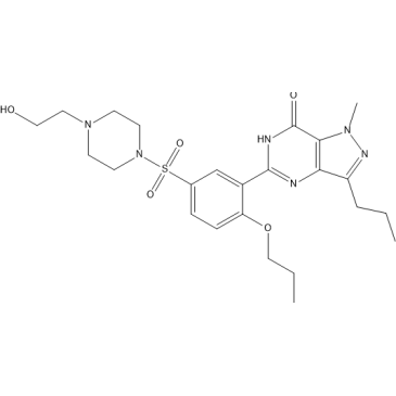 1,6-Dihydro-5-[5-[[4-(2-hydroxyethyl)-1-piperazinyl]sulfonyl]-2-propoxyphenyl]-1-methyl-3-propyl-7H-pyrazolo[4,3-d]pyrimidin-7-one