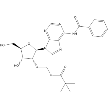 (((2R,3R,4R,5R)-2-(6-Benzamido-9H-purin-9-yl)-4-hydroxy-5-(hydroxymethyl)tetrahydrofuran-3-yl)oxy)methyl pivalate