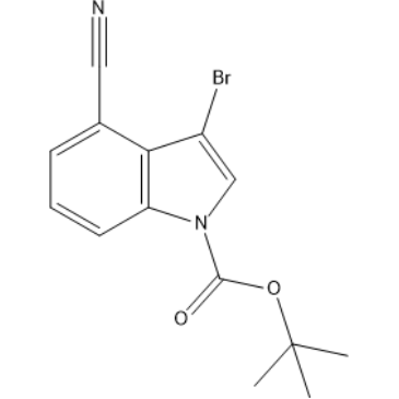 tert-Butyl 3-bromo-4-cyano-1H-indole-1-carboxylate