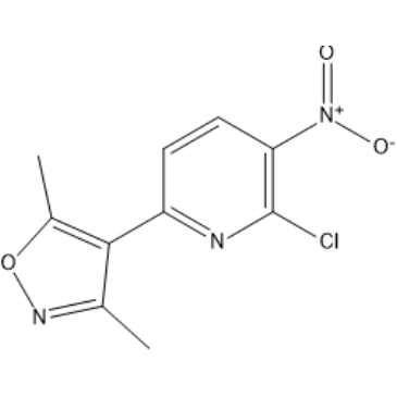 2-Chloro-6-(3,5-dimethyl-4-isoxazolyl)-3-nitropyridine