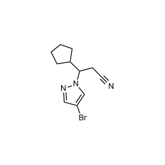 3-(4-Bromo-1H-pyrazol-1-yl)-3-cyclopentylpropanenitrile