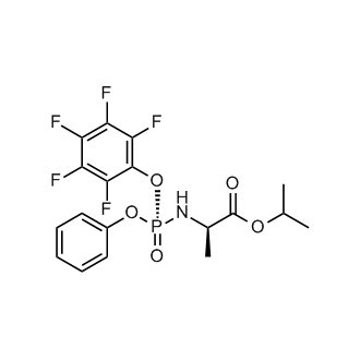 Isopropyl ((R)-(perfluorophenoxy)(phenoxy)phosphoryl)-D-alaninate