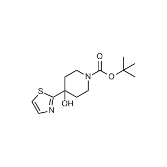 4-Hydroxy-4-(thiazol-2-yl)piperidine-1-carboxylic acid tert-butyl ester