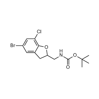 tert-Butyl ((5-bromo-7-chloro-2,3-dihydrobenzofuran-2-yl)methyl)carbamate