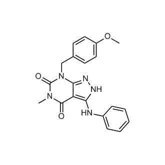 7-[(4-Methoxyphenyl)methyl]-5-methyl-3-(phenylamino)-2H-pyrazolo[3,4-d]pyrimidine-4,6(5H,7H)-dione