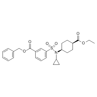 Benzyl 3-(N-cyclopropyl-N-((1S,4S)-4-(ethoxycarbonyl)cyclohexyl)sulfamoyl)benzoate