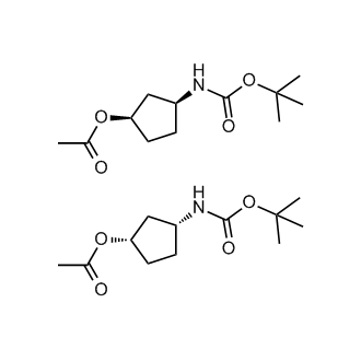 (1R,3S)-3-((tert-butoxycarbonyl)amino)cyclopentyl acetate compound with (1S,3R)-3-((tert-butoxycarbonyl)amino)cyclopentyl acetate