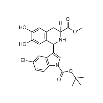 methyl (1R,3S)-1-(1-(tert-butoxycarbonyl)-5-chloro-1H-indol-3-yl)-6,7-dihydroxy-1,2,3,4-tetrahydroisoquinoline-3-carboxylate