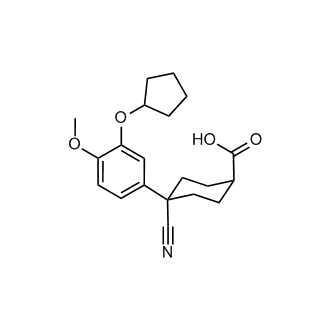 trans-4-Cyano-4-[3-(cyclopentyloxy)-4-methoxyphenyl]cyclohexanecarboxylic acid