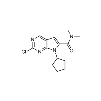 2-Chloro-7-cyclopentyl-N,N-dimethyl-7H-pyrrolo[2,3-d]pyrimidine-6-carboxamide