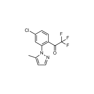 1-(4-Chloro-2-(5-methyl-1H-pyrazol-1-yl)phenyl)-2,2,2-trifluoroethan-1-one