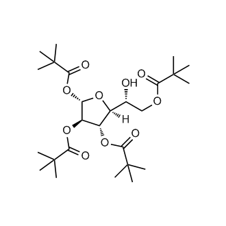 (2S,3R,4S,5S)-5-((R)-1-hydroxy-2-(pivaloyloxy)ethyl)tetrahydrofuran-2,3,4-triyl tris(2,2-dimethylpropanoate)