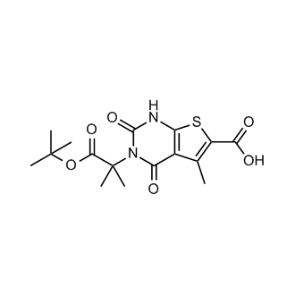3-(1-(tert-Butoxy)-2-methyl-1-oxopropan-2-yl)-5-methyl-2,4-dioxo-1,2,3,4-tetrahydrothieno[2,3-d]pyrimidine-6-carboxylic acid