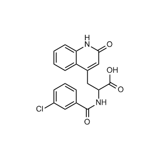 α-[(3-Chlorobenzoyl)amino]-1,2-dihydro-2-oxo-4-quinolinepropanoic acid