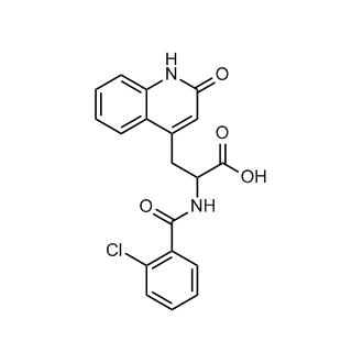 α-[(2-Chlorobenzoyl)amino]-1,2-dihydro-2-oxo-4-quinolinepropanoic acid