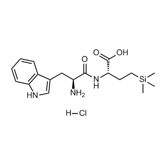 (S)-2-((S)-2-Amino-3-(1H-indol-3-yl)propanamido)-4-(trimethylsilyl)butanoic acid hydrochloride
