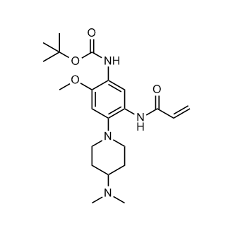 tert-Butyl N-(4-(4-(dimethylamino)piperidine-1-yl)-2-methoxy-5-(prop-2-enamido)phenyl)carbamate