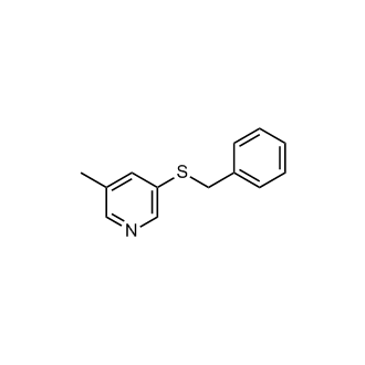 3-Methyl-5-[(phenylmethyl)thio]pyridine