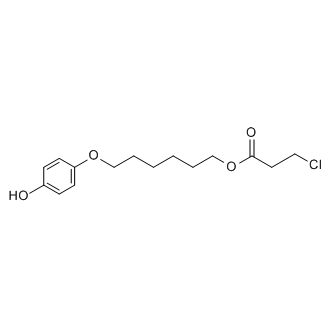 3-Chloropropanoic acid 6-(4-hydroxyphenoxy)hexyl ester