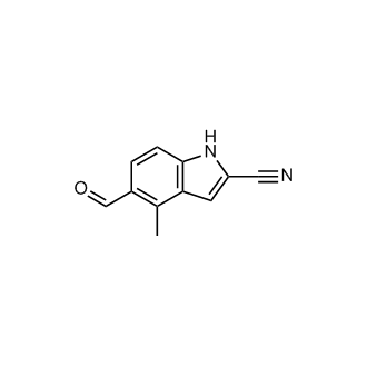 5-Formyl-4-methyl-1H-indole-2-carbonitrile