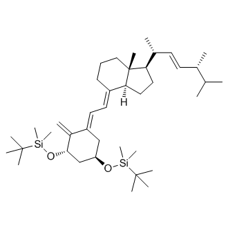 ((1R,3S,E)-5-((E)-2-((1R,3aS,7aR)-1-((2R,5R,E)-5,6-dimethylhept-3-en-2-yl)-7a-methyldihydro-1H-inden-4(2H,5H,6H,7H,7aH)-ylidene)ethylidene)-4-methylenecyclohexane-1,3-diyl)bis(oxy)bis(tert-butyldimeth ylsilane)