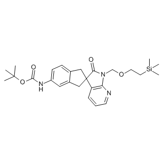 tert-Butyl 2'-oxo-1'-((2-(trimethylsilyl)ethoxy)methyl)-1,1',2',3-tetrahydrospiro[indene-2,3'-pyrrolo[2,3-b]pyridine]-5-ylcarbamate