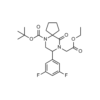 tert-Butyl 8-(3,5-difluorophenyl)-9-(2-ethoxy-2-oxoethyl)-10-oxo-6,9-diazaspiro[4.5]decane-6-carboxylate