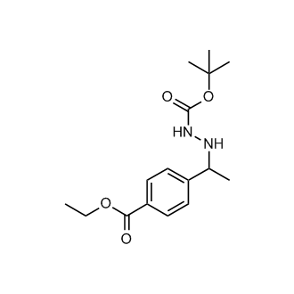 tert-Butyl 2-(1-(4-(ethoxycarbonyl)phenyl)ethyl)hydrazinecarboxylate