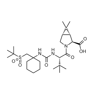 (1R,2S,5S)-3-((S)-2-(3-(1-(tert-butylsulfonylmethyl)cyclohexyl)ureido)-3,3-dimethylbutanoyl)-6,6-dimethyl-3-azabicyclo[3.1.0]hexane-2-carboxylic acid