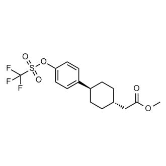 trans-Methyl 2-[4-[4-[(trifluoromethylsulfonyl)oxy]phenyl]cyclohexyl]acetate