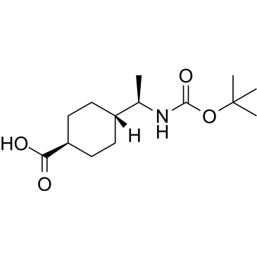 trans-4-[(R)-1-[(tert-Butyloxycarbonyl)amino]ethyl]cyclohexanecarboxylic acid