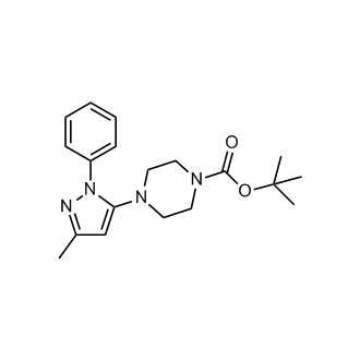 tert-Butyl 4-(3-methyl-1-phenyl-1H-pyrazol-5-yl)piperazine-1-carboxylate