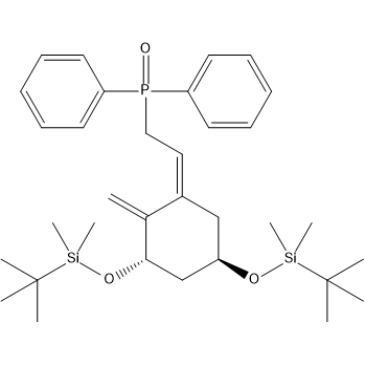 ((Z)-2-((3S,5R)-3,5-bis((tert-butyldimethylsilyl)oxy)-2-methylenecyclohexylidene)ethyl)diphenylphosphine oxide