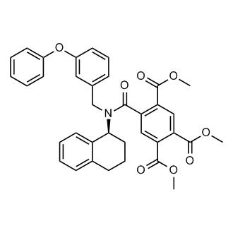 trimethyl (S)-5-((3-phenoxybenzyl)(1,2,3,4-tetrahydronaphthalen-1-yl)carbamoyl)benzene-1,2,4-tricarboxylate