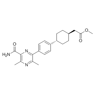 trans-4-[4-[6-(Aminocarbonyl)-3,5-dimethyl-2-pyrazinyl]phenyl]cyclohexaneacetic acid methyl ester