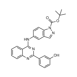 tert-Butyl 5-((2-(3-hydroxyphenyl)quinazolin-4-yl)amino)-1H-indazole-1-carboxylate