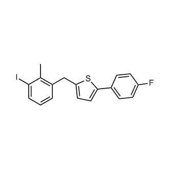 2-(4-fluorophenyl)-5-(3-iodo-2-methylbenzyl)thiophene