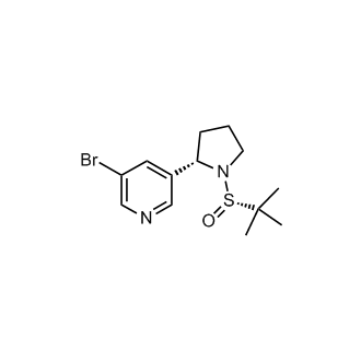 3-bromo-5-((S)-1-((S)-tert-butylsulfinyl)pyrrolidin-2-yl)pyridine