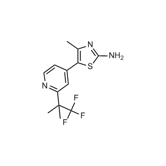 4-Methyl-5-(2-(1,1,1-trifluoro-2-methylpropan-2-yl)pyridin-4-yl)thiazol-2-amine