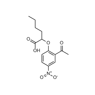 2-(2-Acetyl-4-nitrophenoxy)hexanoic acid
