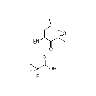 (S)-2-amino-4-methyl-1-((S)-2-methyloxiran-2-yl)pentan-1-one 2,2,2-trifluoroacetate