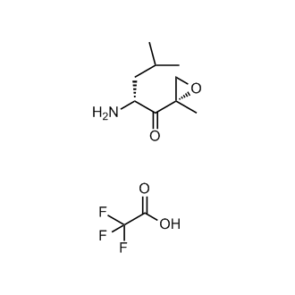 (R)-2-amino-4-methyl-1-((S)-2-methyloxiran-2-yl)pentan-1-one 2,2,2-trifluoroacetate