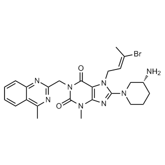 (R,E)-8-(3-aminopiperidin-1-yl)-7-(3-bromobut-2-en-1-yl)-3-methyl-1-((4-methylquinazolin-2-yl)methyl)-1H-purine-2,6(3H,7H)-dione
