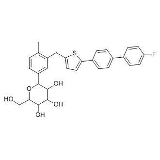 2-(3-((5-(4'-fluoro-[1,1'-biphenyl]-4-yl)thiophen-2-yl)methyl)-4-methylphenyl)-6-(hydroxymethyl)tetrahydro-2H-pyran-3,4,5-triol