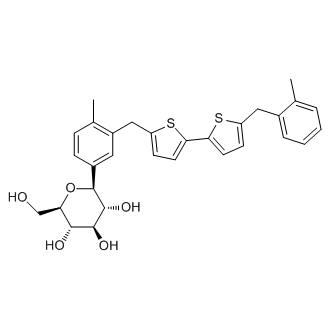 (2R,3S,4R,5R,6S)-2-(hydroxymethyl)-6-(4-methyl-3-((5'-(2-methylbenzyl)-[2,2'-bithiophen]-5-yl)methyl)phenyl)tetrahydro-2H-pyran-3,4,5-triol