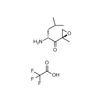 (R)-2-amino-4-methyl-1-((R)-2-methyloxiran-2-yl)pentan-1-one 2,2,2-trifluoroacetate
