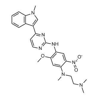 N1-(2-(Dimethylamino)ethyl)-5-methoxy-N1-methyl-N4-(4-(1-methyl-1H-indol-3-yl)pyrimidin-2-yl)-2-nitrobenzene-1,4-diamine